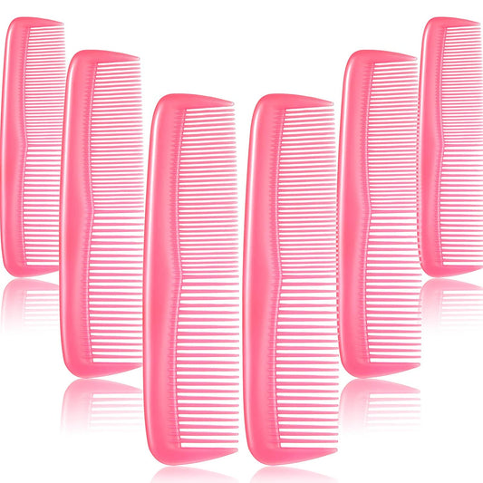 12 piece fine hair combs set (pink)