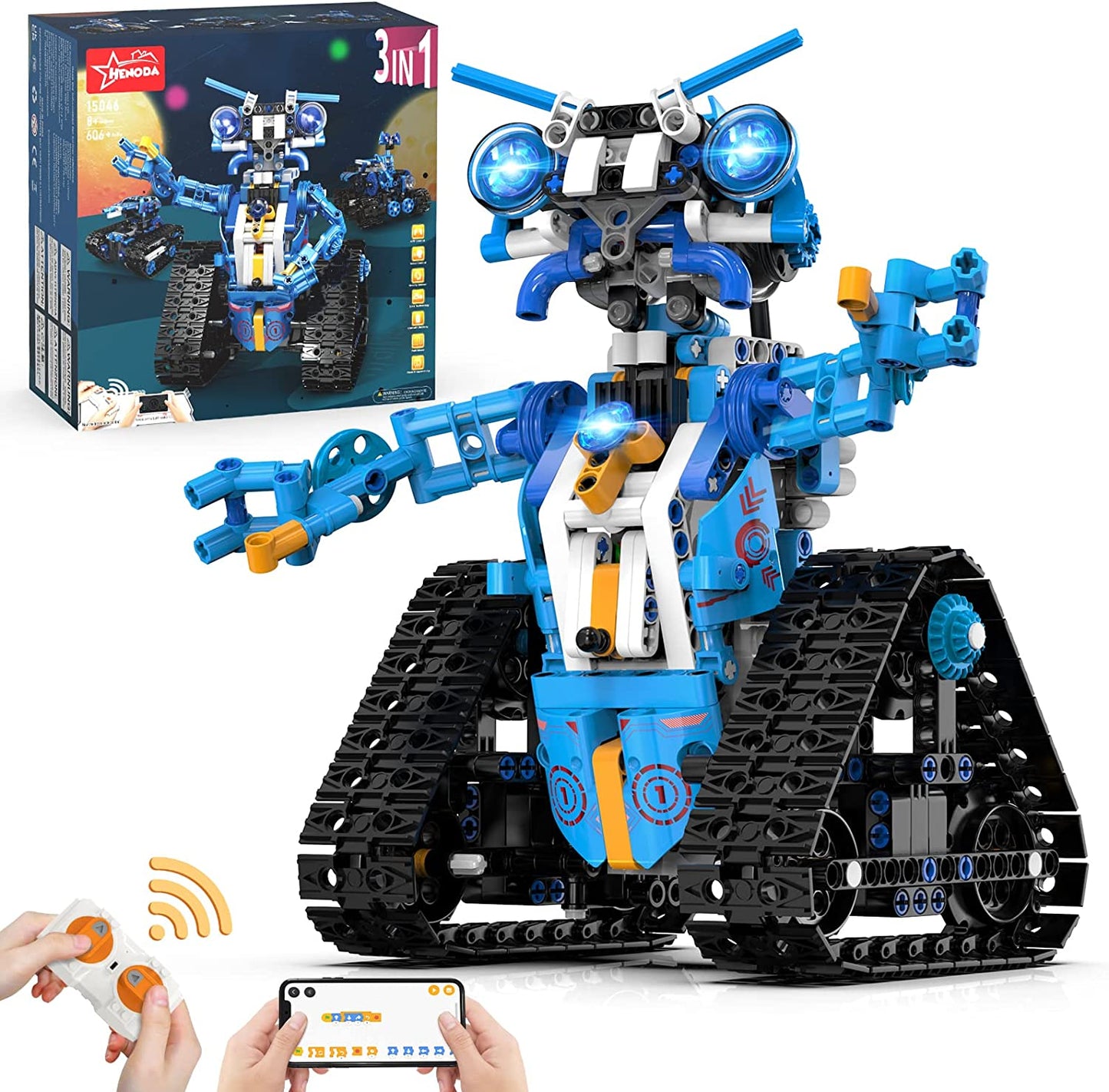 3-in-1 App, Remote Control, Car, Programmable Robot, Style: 15046