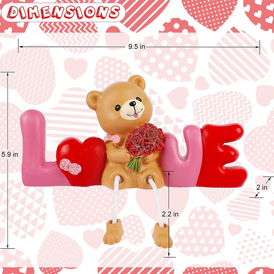 Valentine's Day Table Toppers 7.5"L x 6"H x 2"W