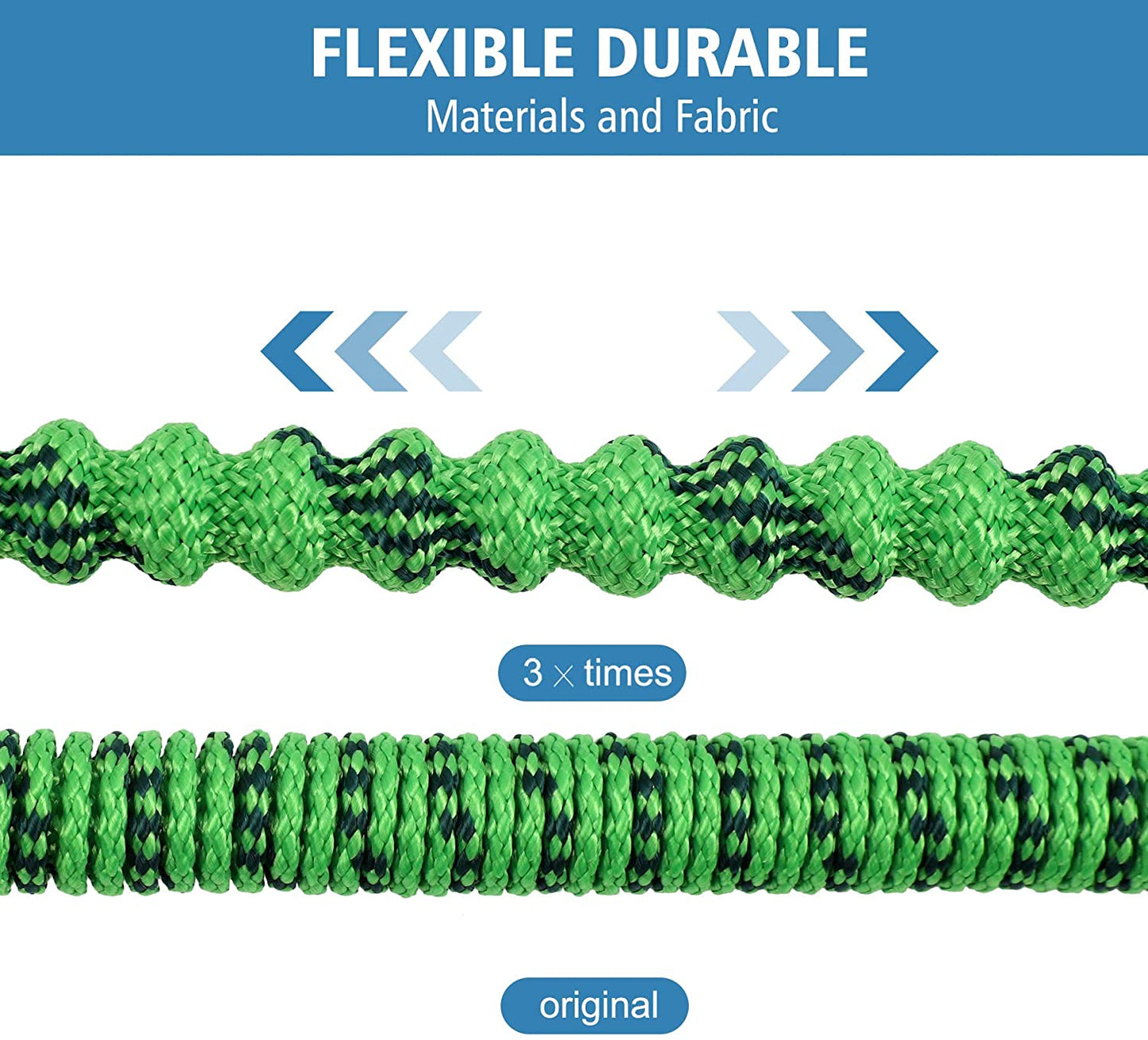 100ft Expandable Garden Hose, (Green)