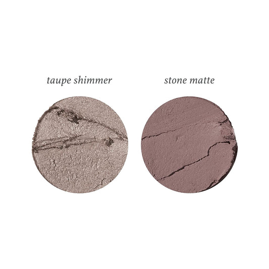 Eyeshadow Stick, 2Pcs (Taupe Shimmer & Stone Matte Duo)