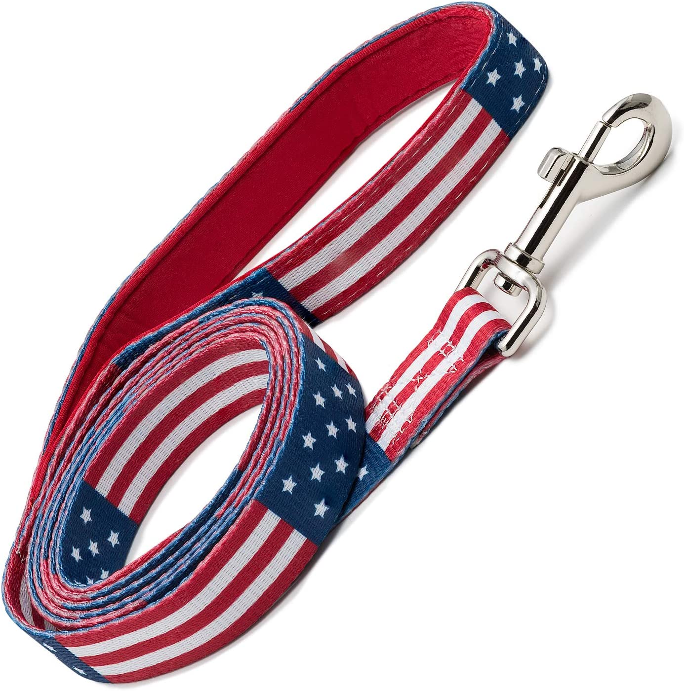 American Flag Print Pet Leash 72" x 1" x 0.5"