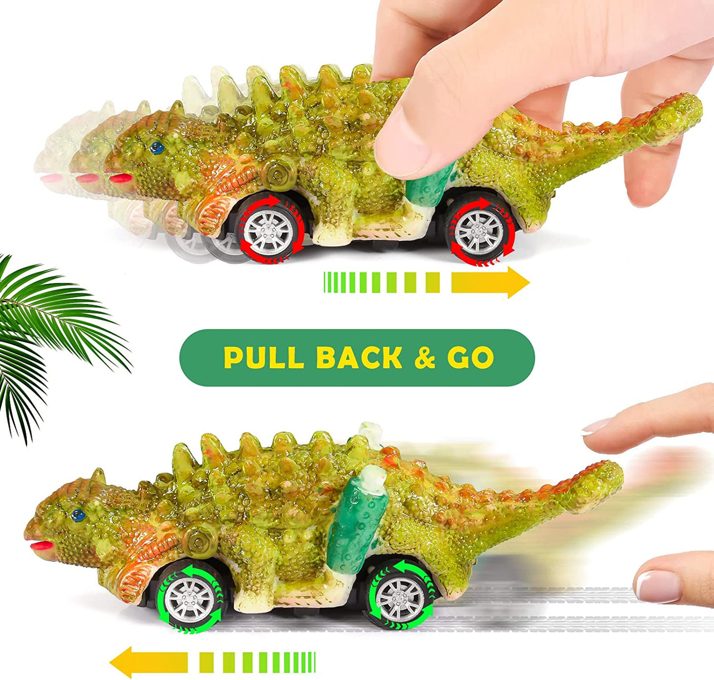 2 in 1 Removable Cars and Dinosaurs Figure Painting Kits