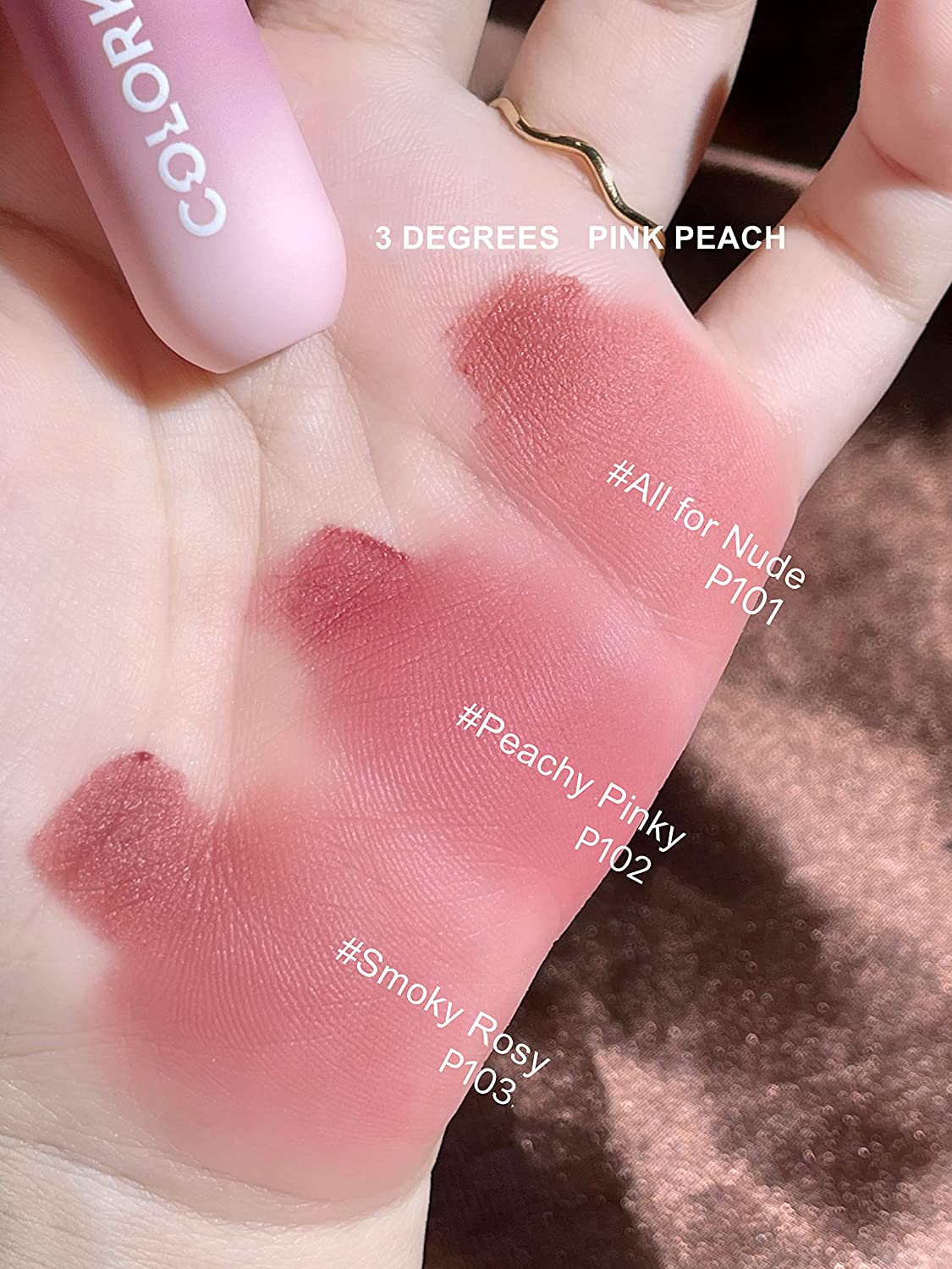 Long wear soft velvet matte lipstick (P101 all for nude)