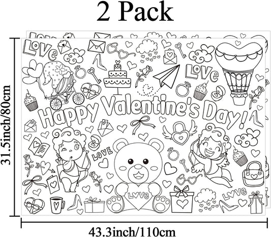 Valentine's Day Coloring Books, 31.4 x 43.3 inches