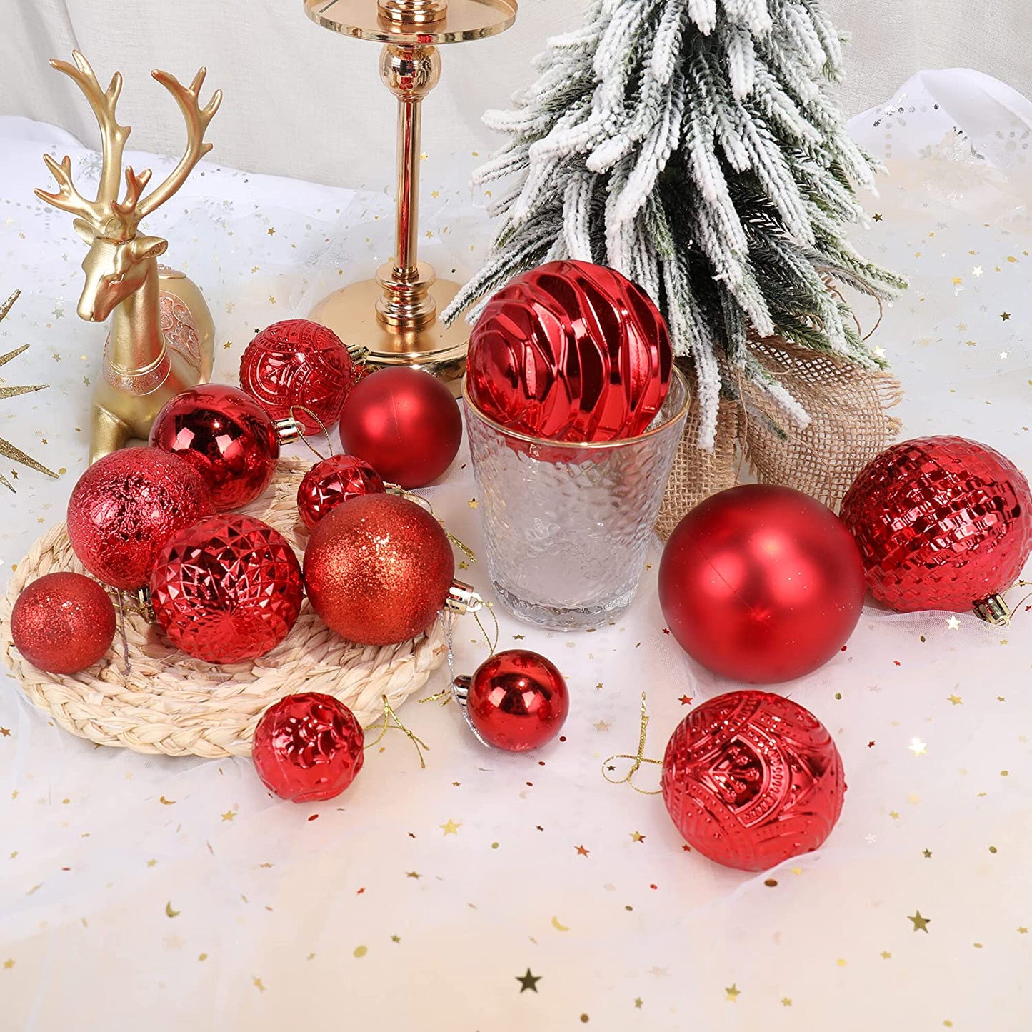 Christmas Ball Ornaments 3.15" Shatterproof