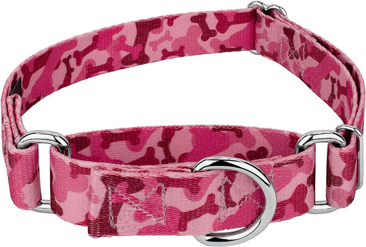 1 Inch Dog Collar, (Pink) Medium