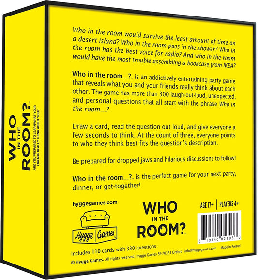 Who in The Room? Party Gamef Yellow