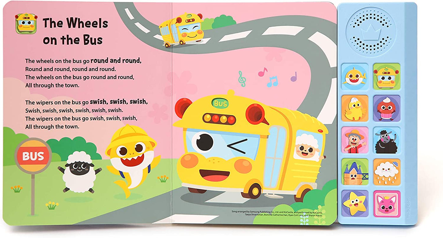 10 button interactive sound book, 'Baby Shark'