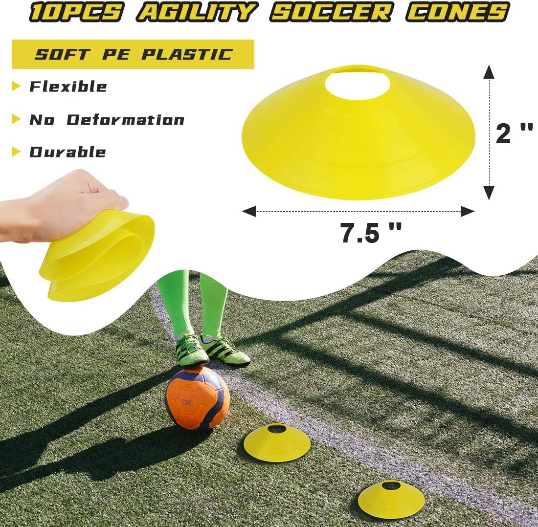 Ladder Speed Training Set - 12 20ft Rungs and 10 Disc Cones