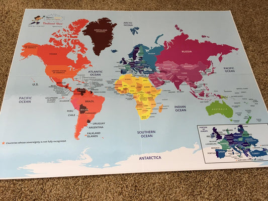 Continental Races Geography Educational Game