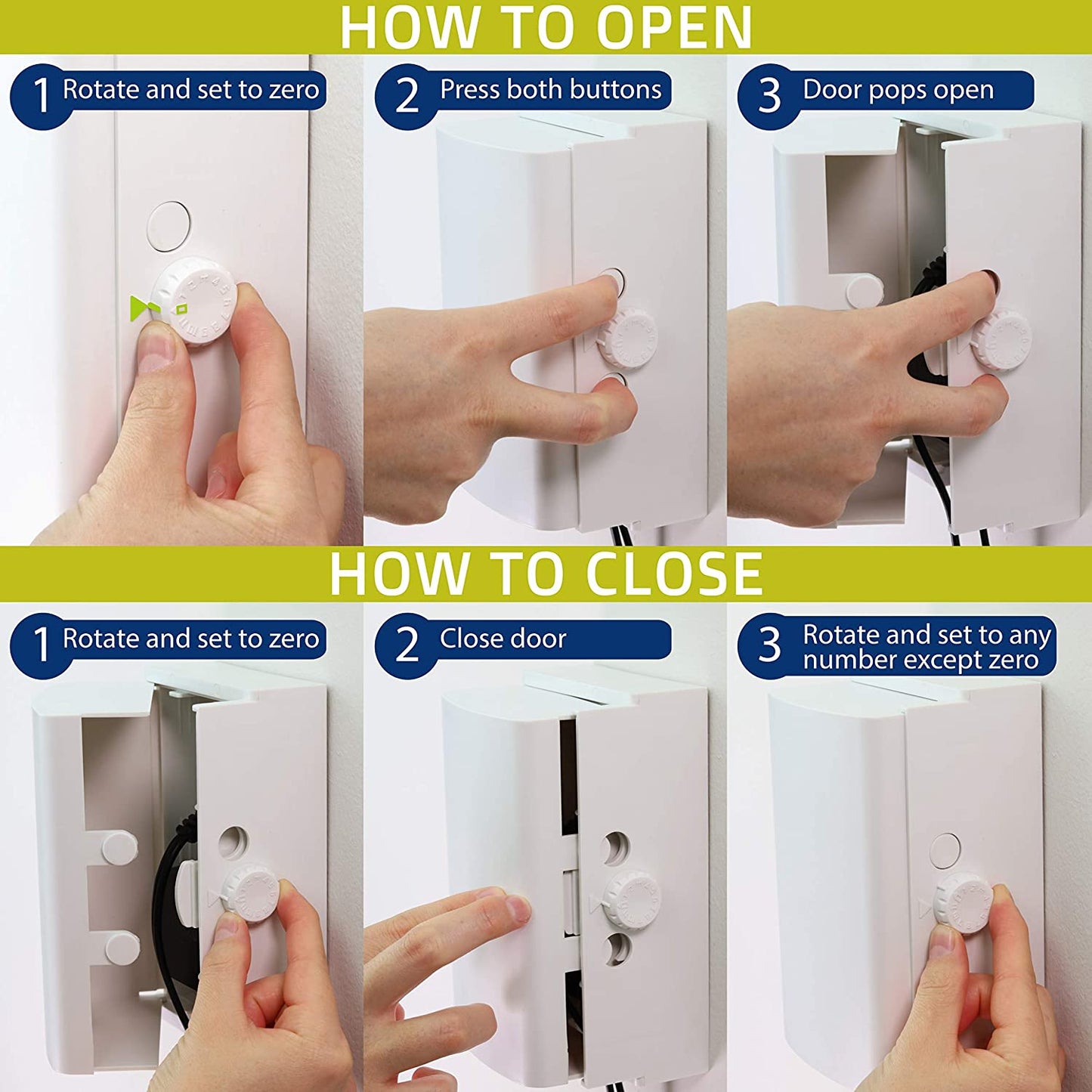 Baby safety outlet cover box double lock for much better proofing