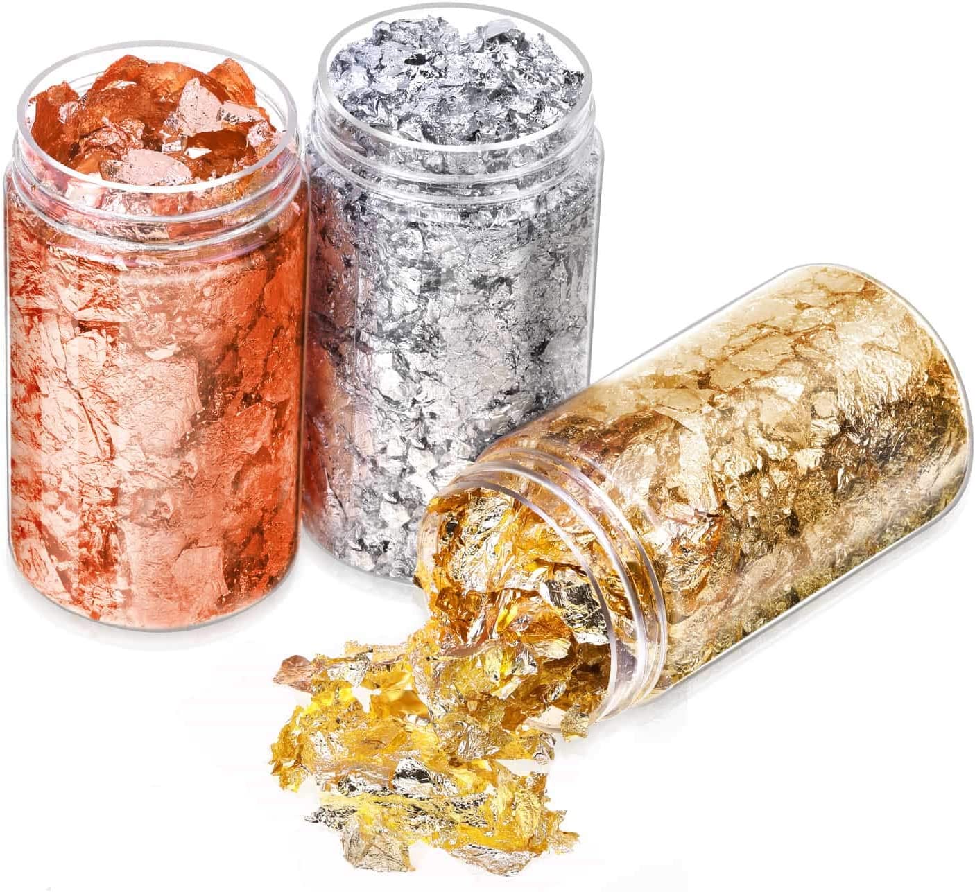 Gold flakes of foil for crafts, (colors, silver and copper)