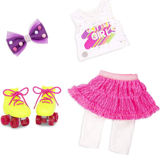 14" deluxe doll outfit with roller skates, Roller Skating Outfit