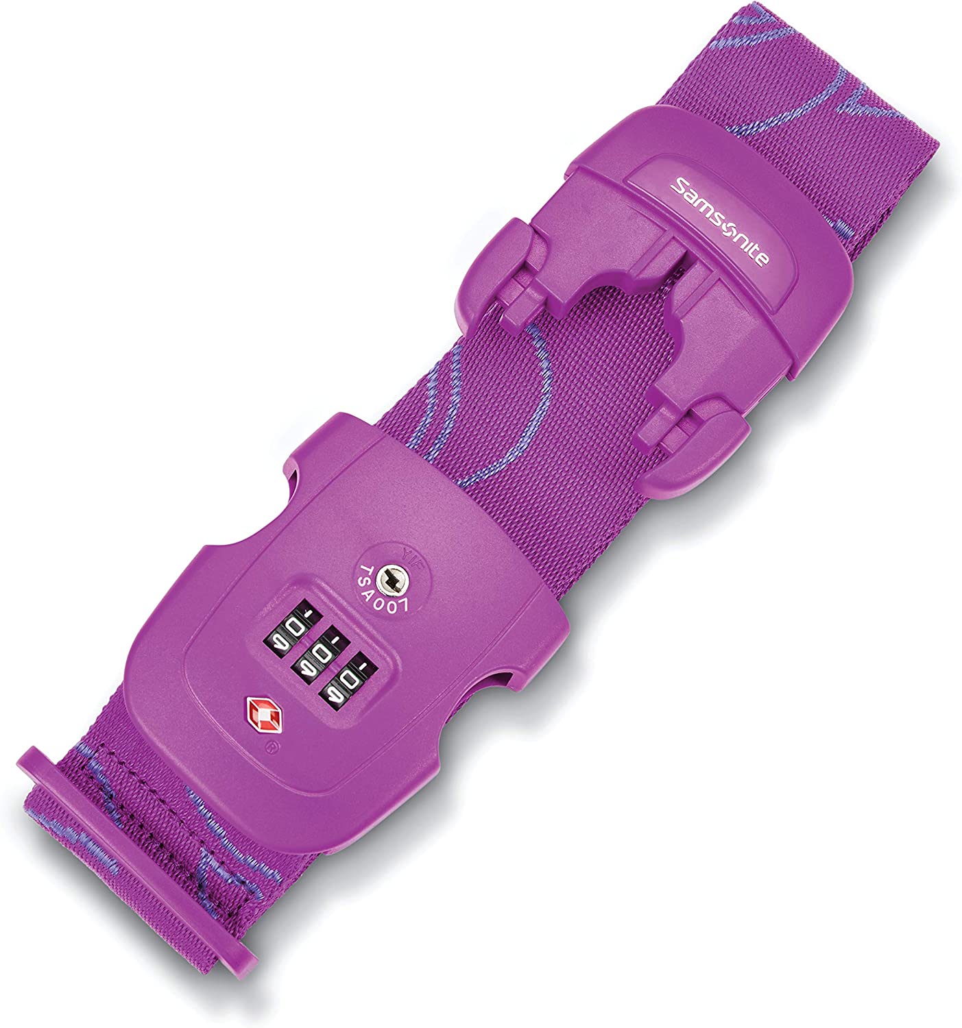 Luggage Strap with Combination Lock, (Ultraviolet)