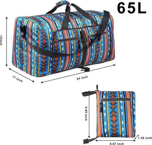 65L Duffel Bag, Bohemian Blue