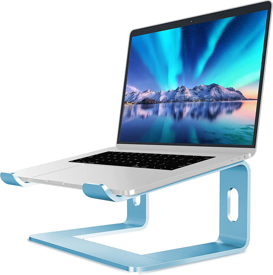 Metal support for laptops from 10 to 15.6 inches (Aquamarine)