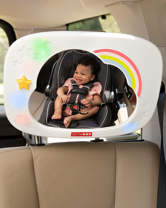 Baby Car Rearview Mirror Silver Entertainment Mirror