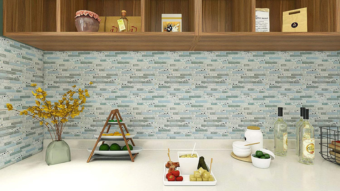 Self Adhesive Kitchen Backsplash Wall Tile 10 Sheets