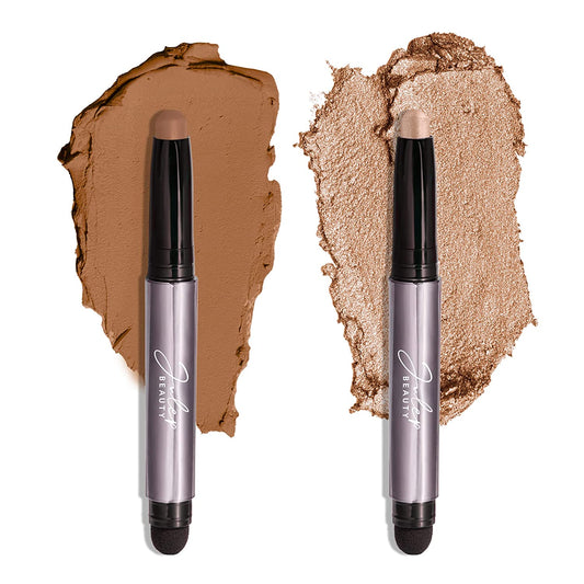 Eyeshadow Stick, 2Pcs (Color: Sand Shimmer & Ginger Matte Duo)