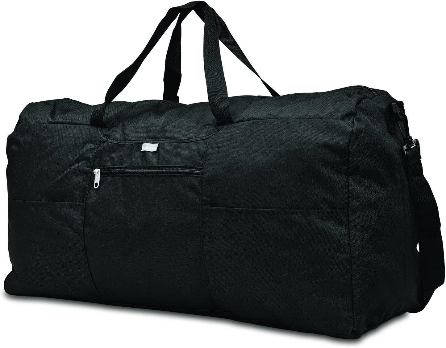 Collapsible Duffel Bag with Storage Bag, Black, Extra Large