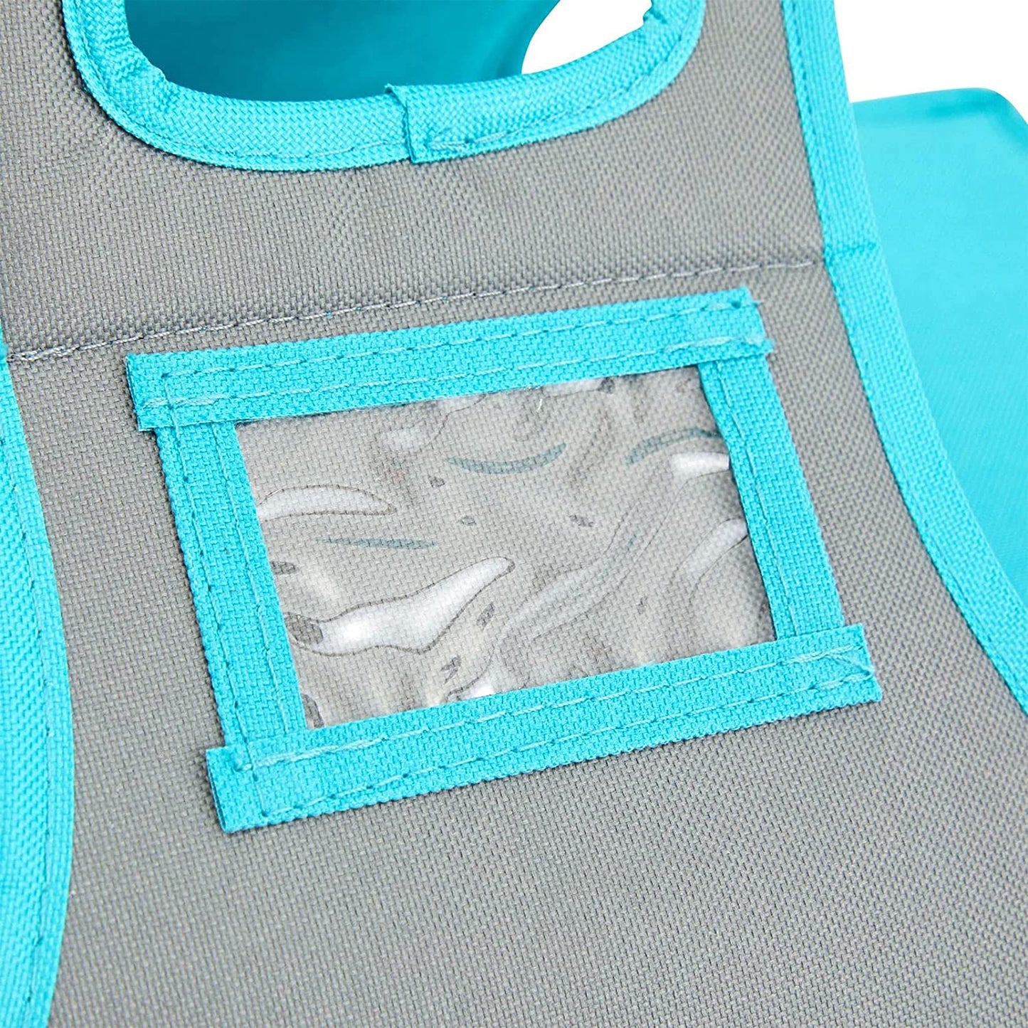 Insulated Container Food Carrier, (Teal & Gray, 16" x 10" x 4")