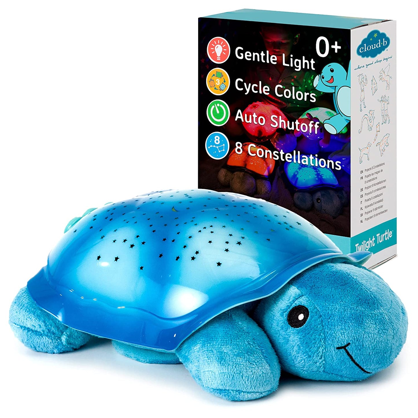 Star Projector, 3 Colors, 8 Constellations, Tortoise Blue