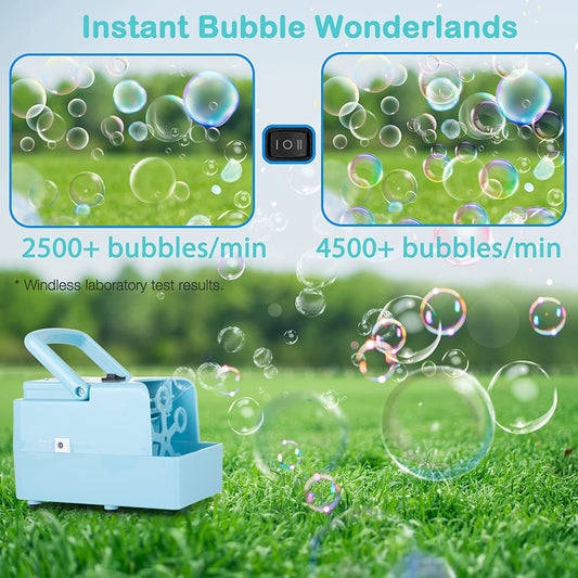 Automatic bubble to make bubbles, 2 speeds, Blue