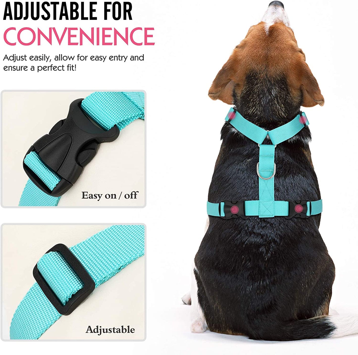 Pet Car Harness, Blue (M)