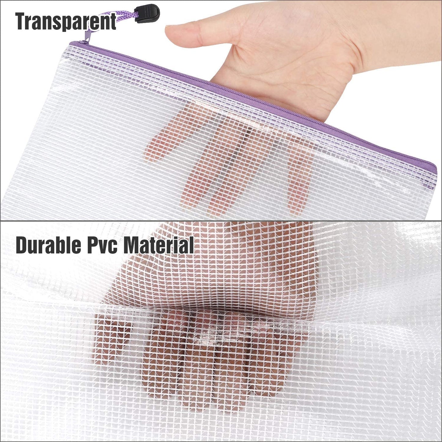 30 mesh zipper bags, 8 sizes, 8 colors