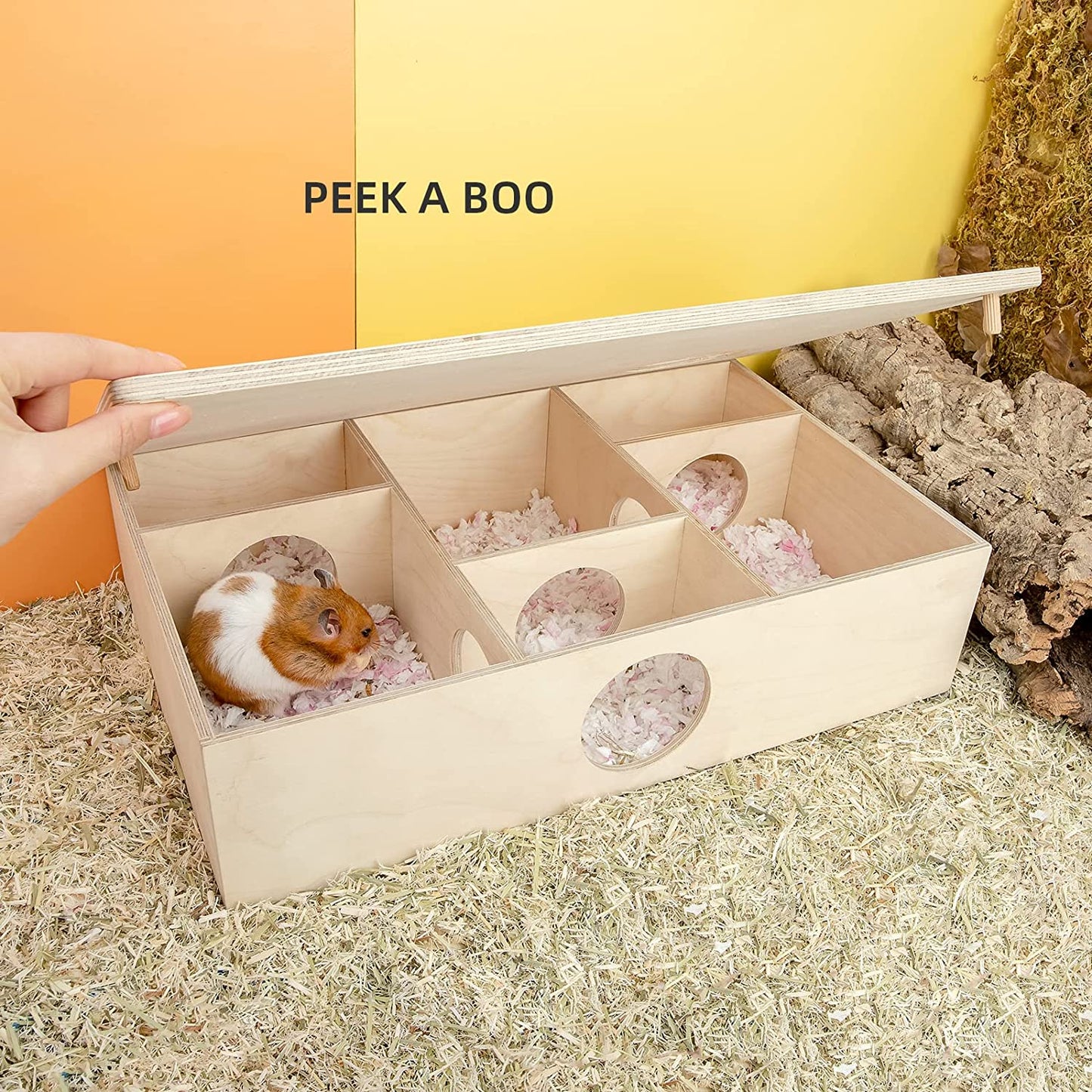 Multi-Room Maze House for Small Rodent Pets, 6-Room Large