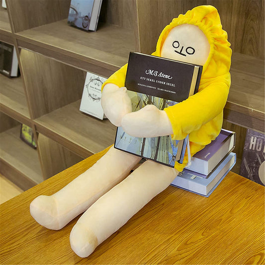 Cute Multi Plush Banana Doll (Yellow, 16 Inches)