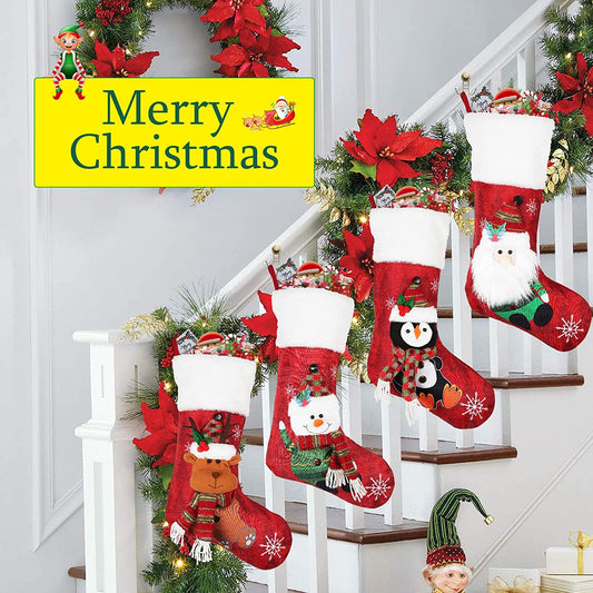 Christmas Stockings 4 Pack