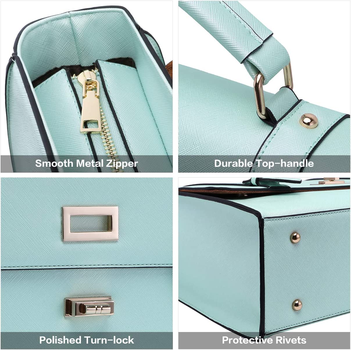 Women's laptop briefcase, Mint