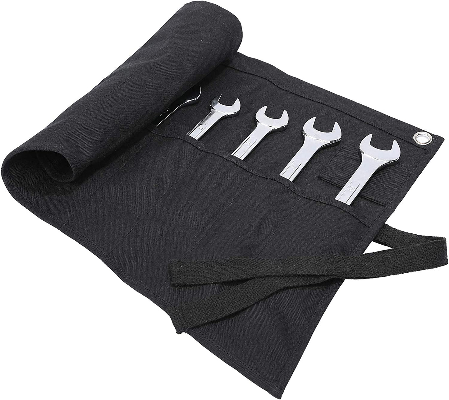 Multi-Purpose Tool Bag Roll Up, 16 oz, Color: Black