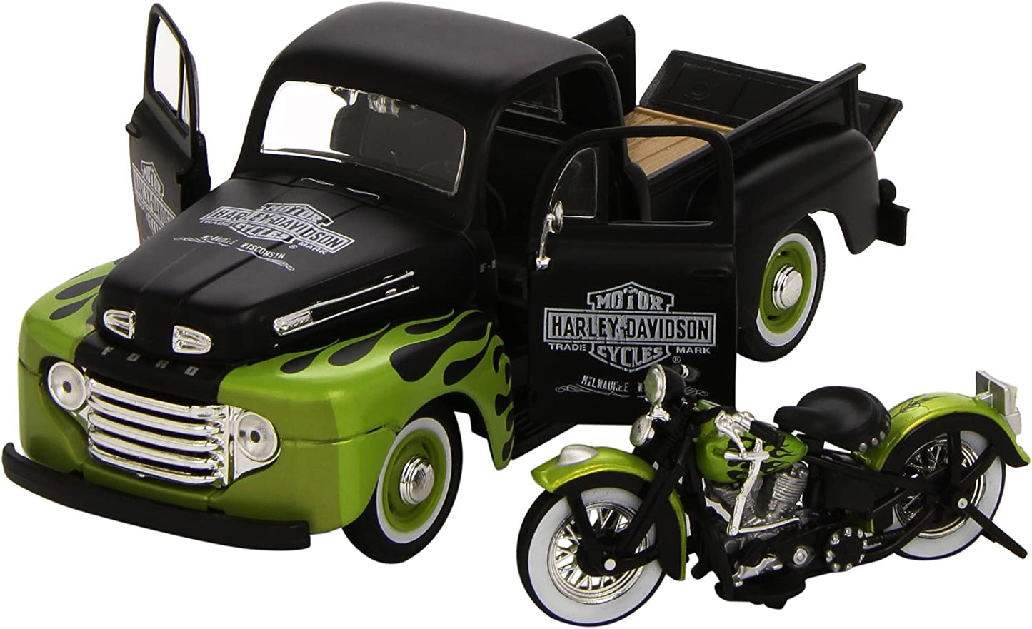 1948 Ford F-1 Pickup and Harley Davidson 1948 FL