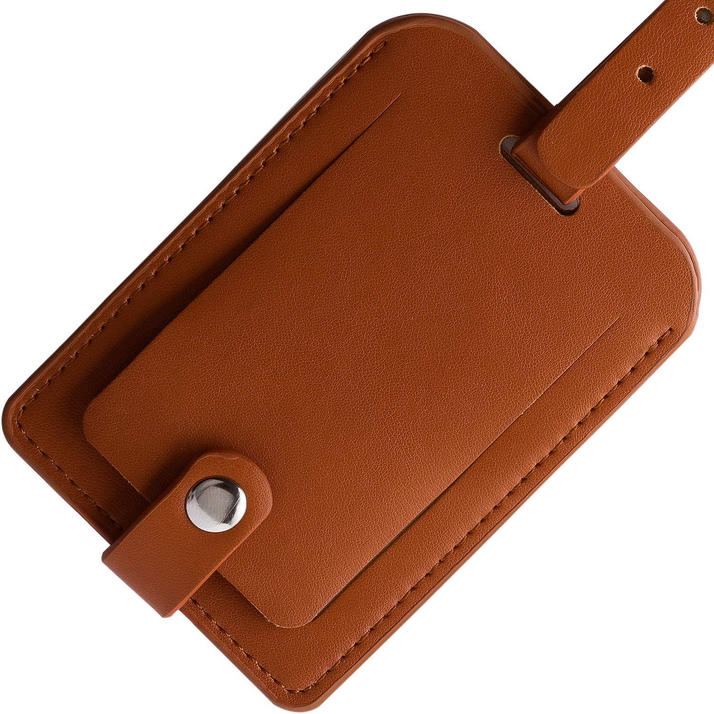 Luggage Bag Tags, (Pu Brown)