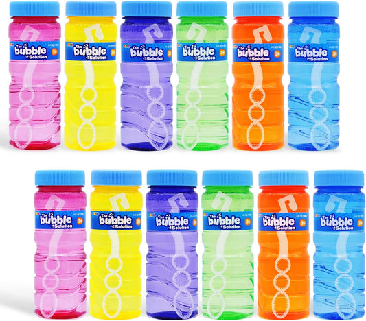 Pack of 12 bubble bottles (4 oz bubble solution)