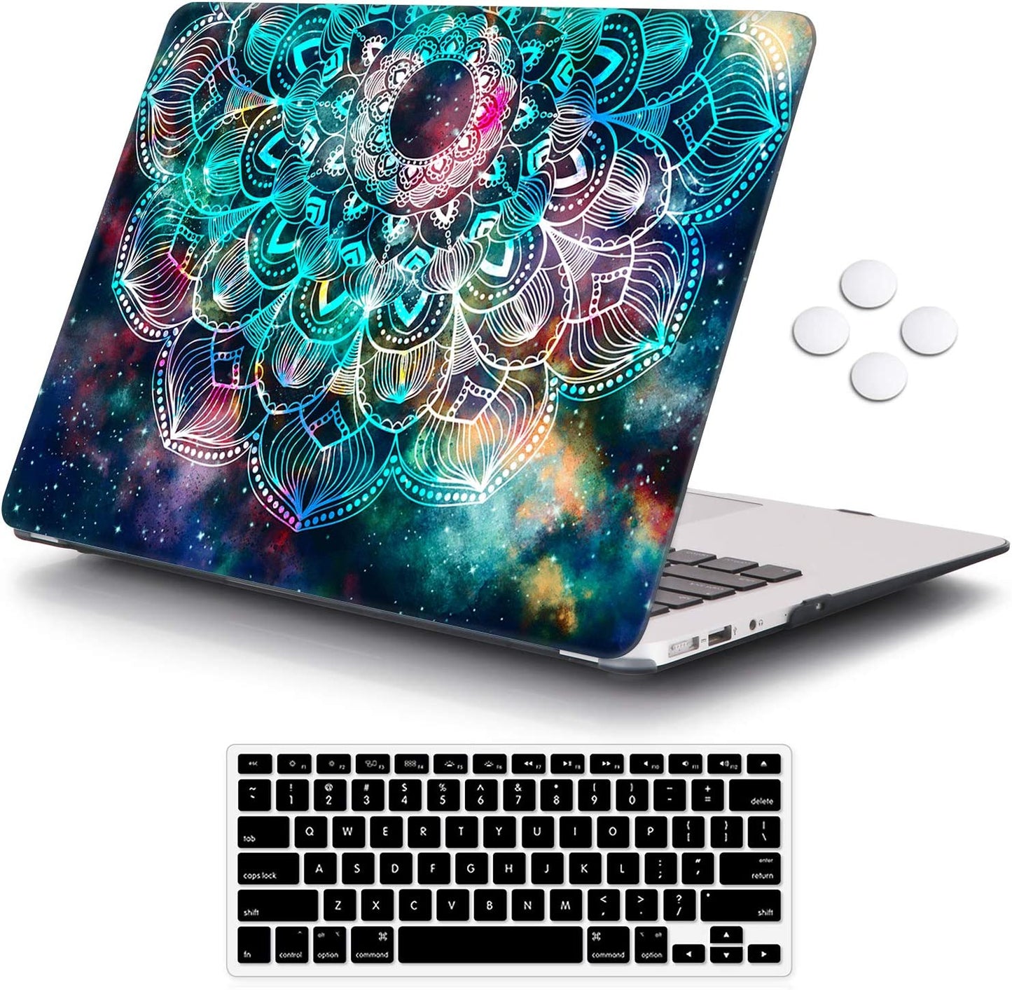 Protective Case and Cover for 13-inch Keyboard, (Nebula Mandala)