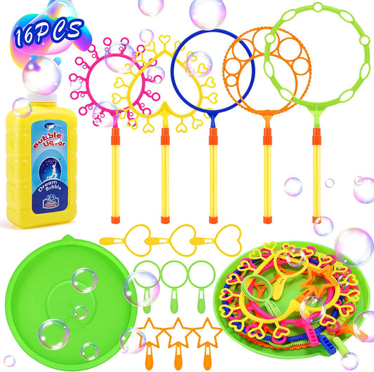 16 Pack Giant Bubble Wands, Funny Bubbles