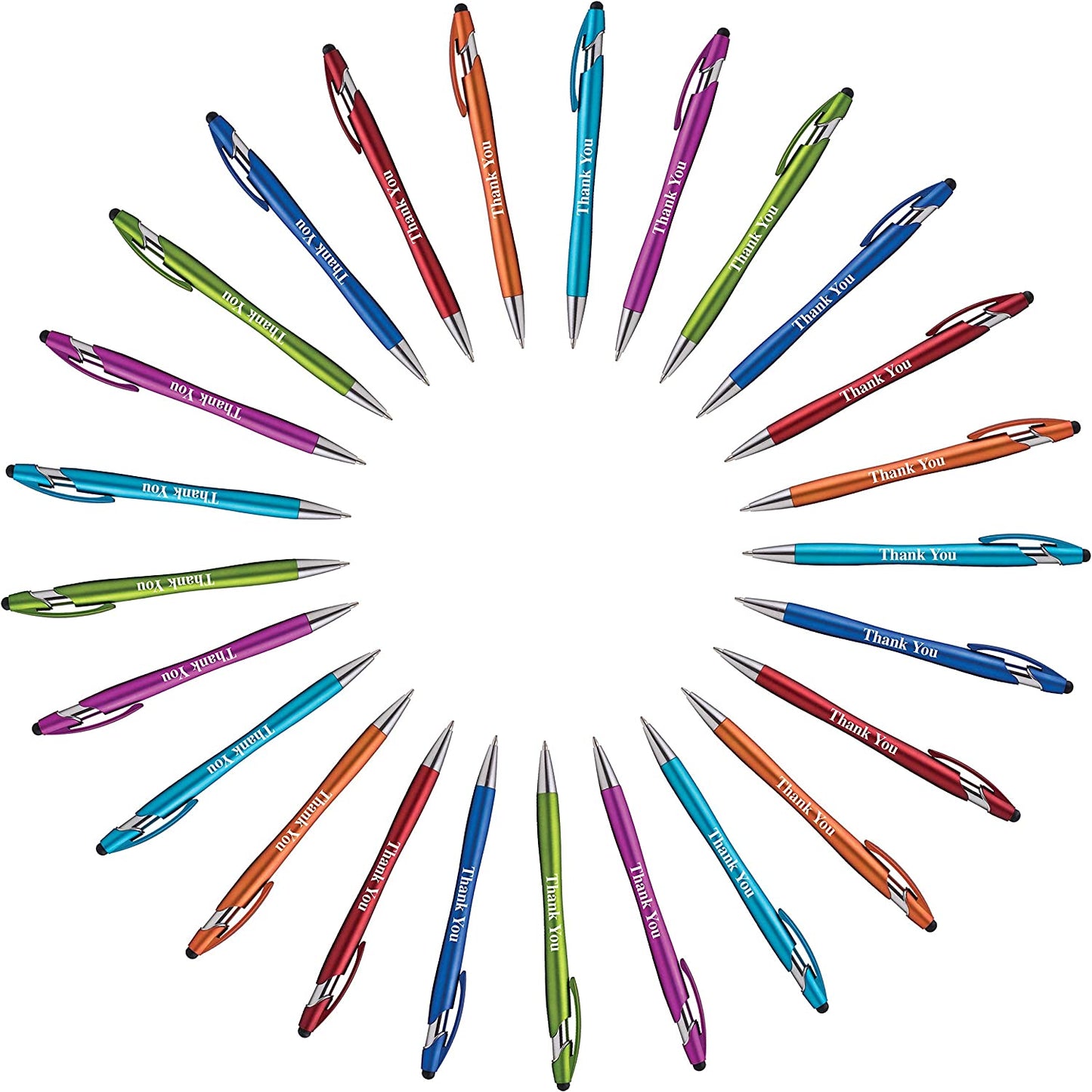 Pens For All TouchScreen Devices - 2 in 1,  (25 Pack)