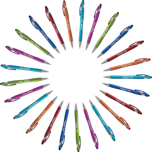 Pens For All TouchScreen Devices - 2 in 1,  (25 Pack)