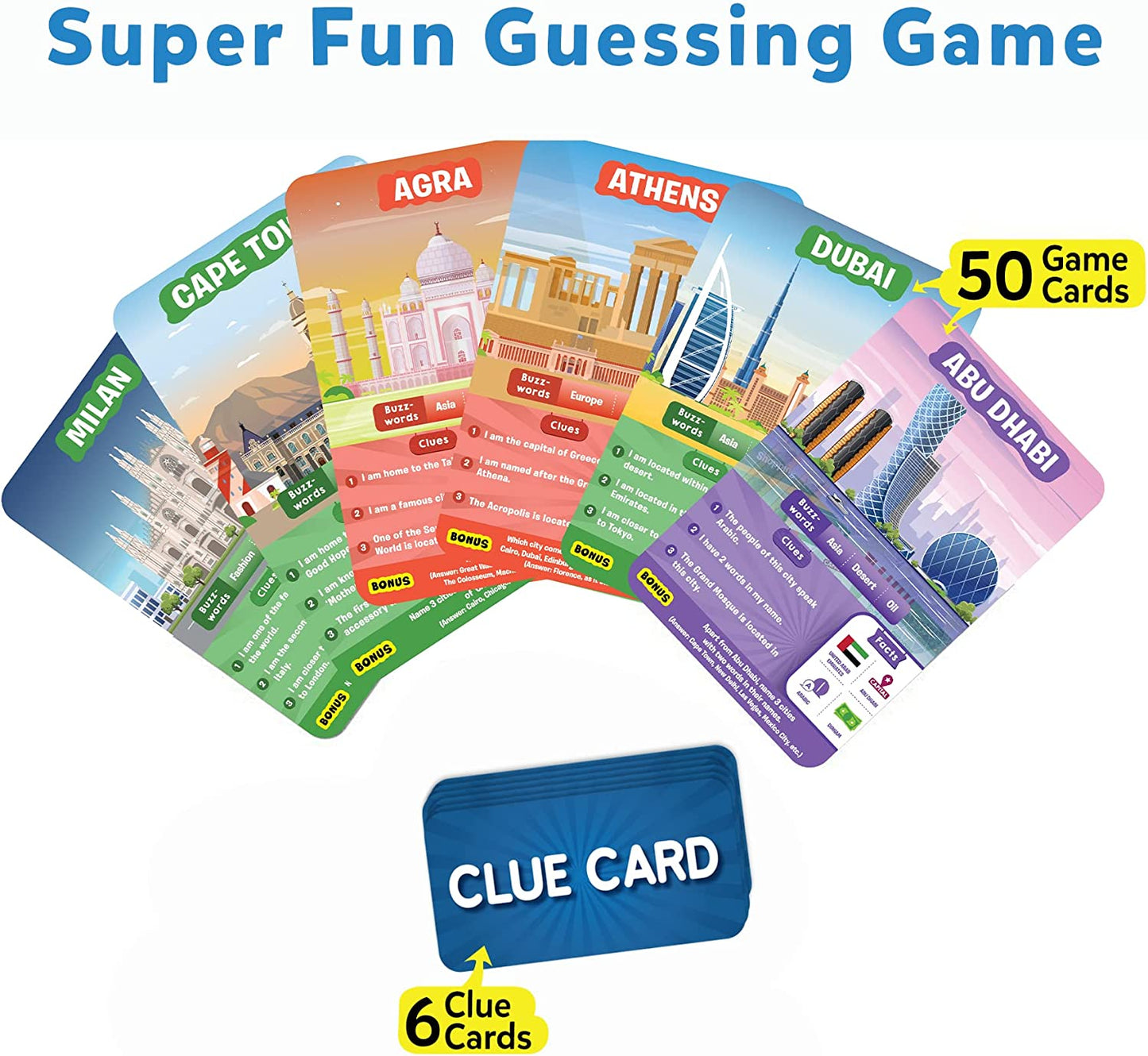 game cards, Guess in 10 Cities Around The World