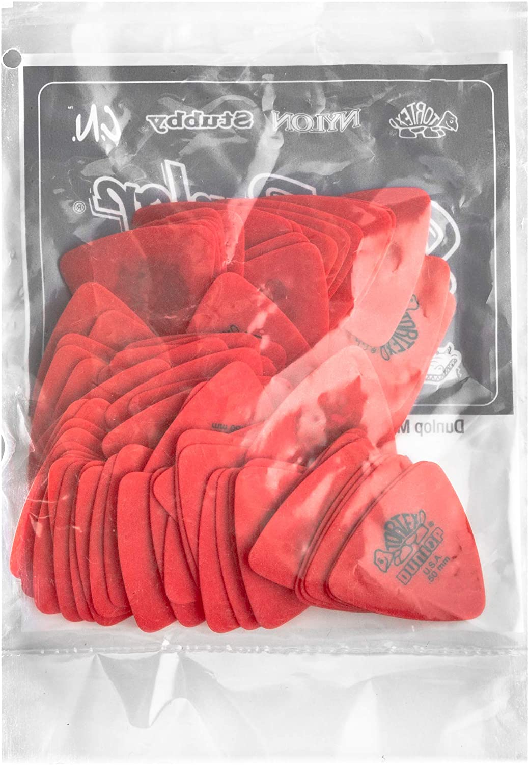 Guitar Picks 0.50mm, Red, 72 Pack