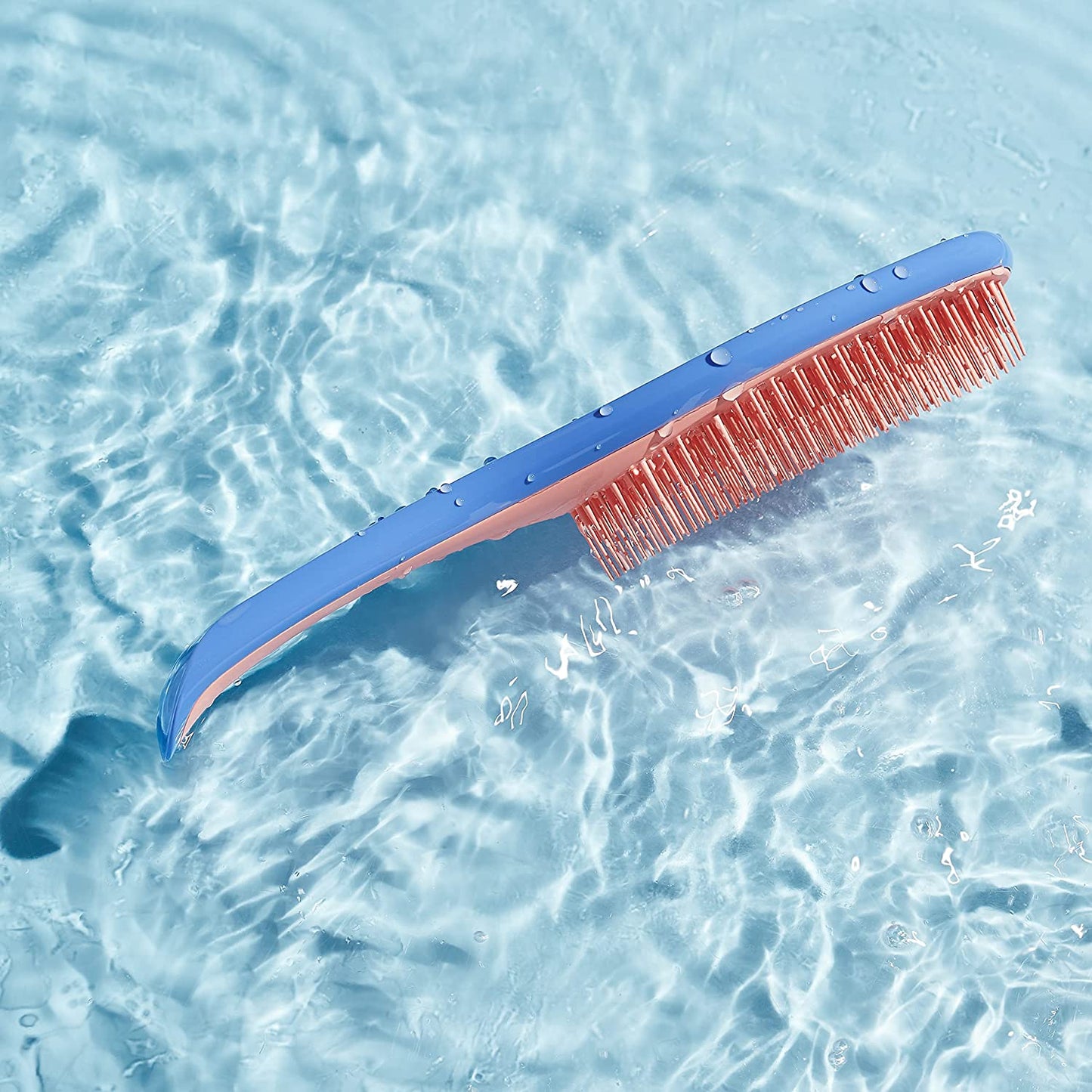 detangling brush for wet and dry hair, (Orange and blue)