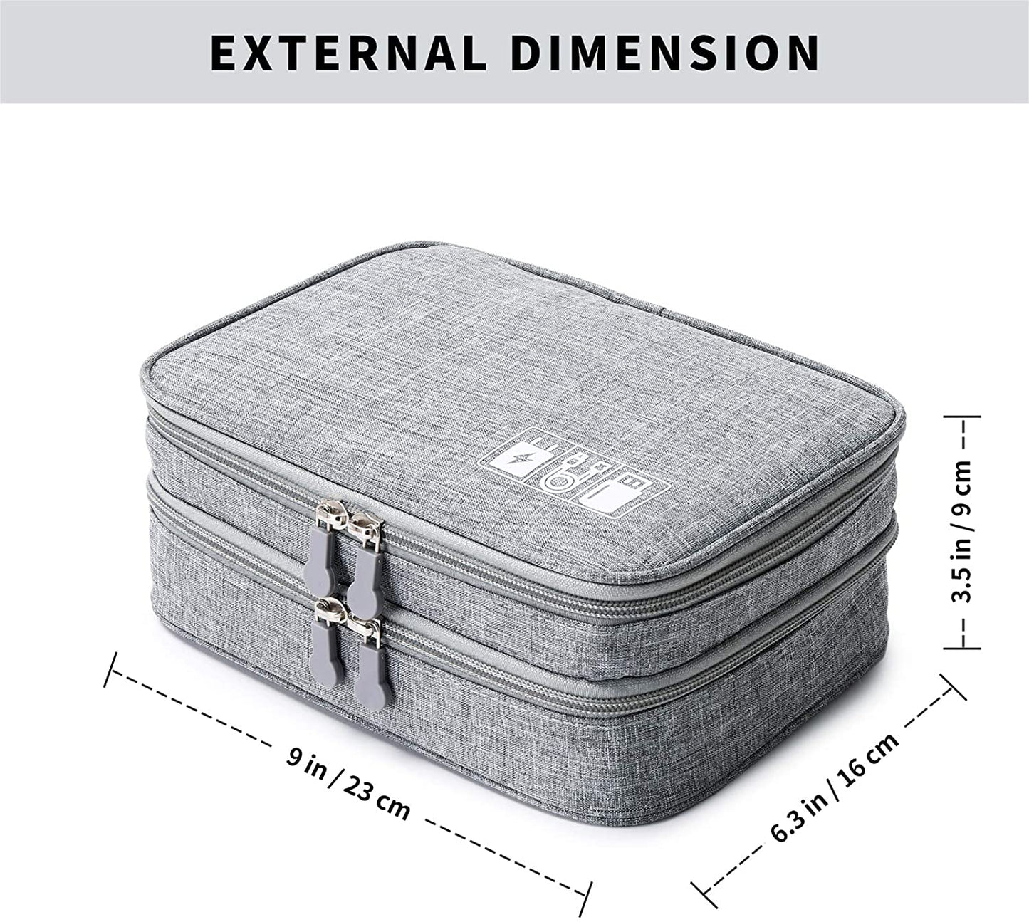 electronic accessory case - (grey)