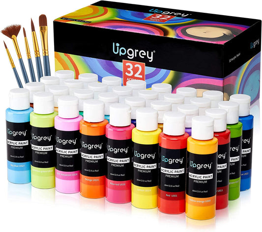 Acrylic paint set, 32 colors, ‎10.59 x 5.35 x 4.69 inches