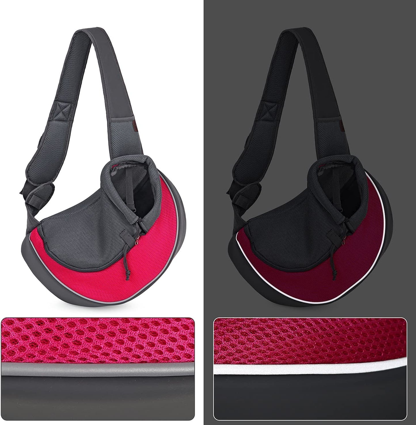 Pet Breathable Mesh Bag Carrier,pink