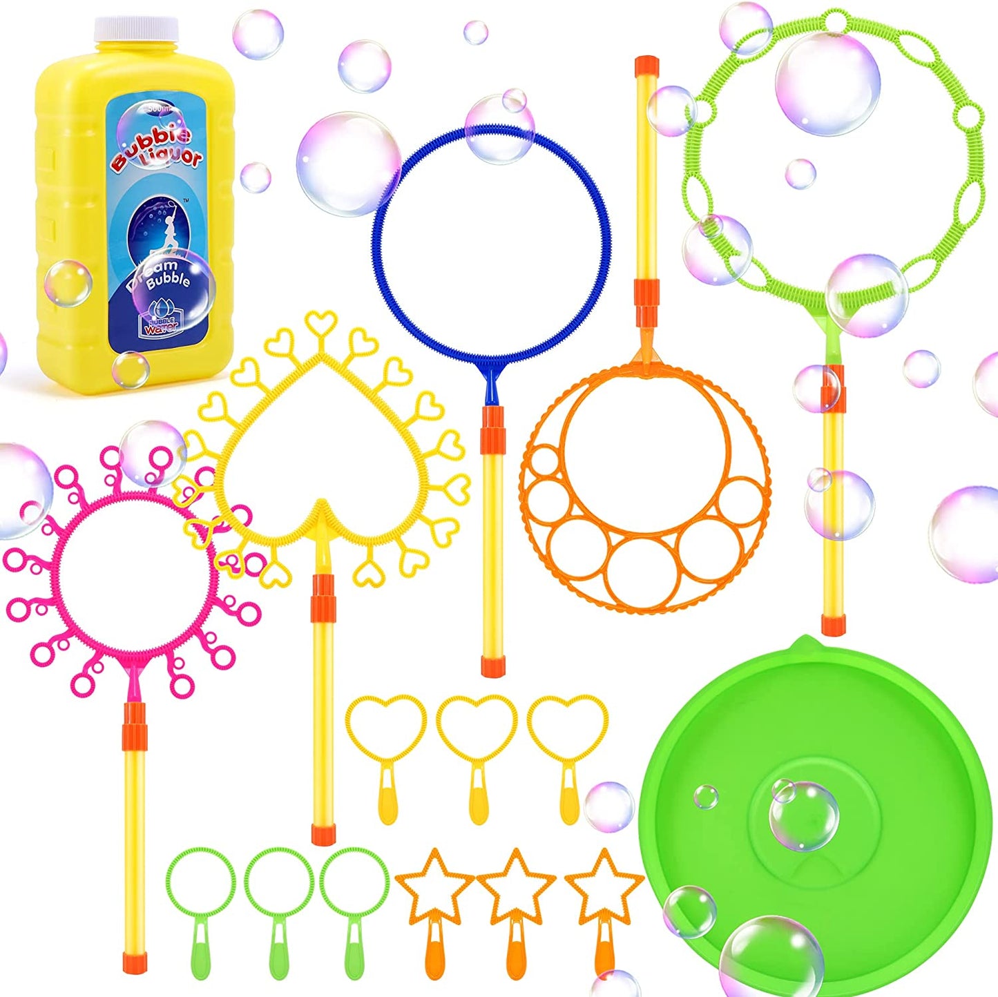 16 Pack Giant Bubble Wands, Funny Bubbles