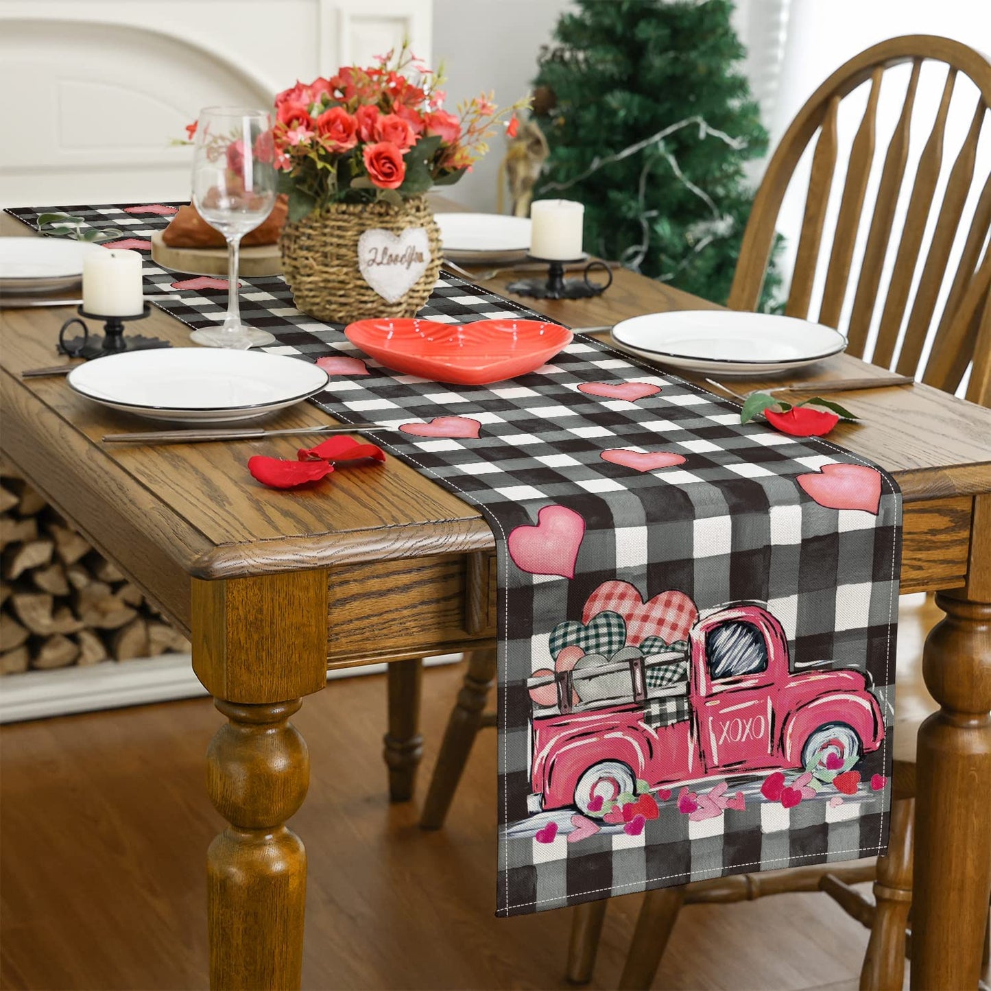 Valentine Table Runner, 13 x 72 Inches